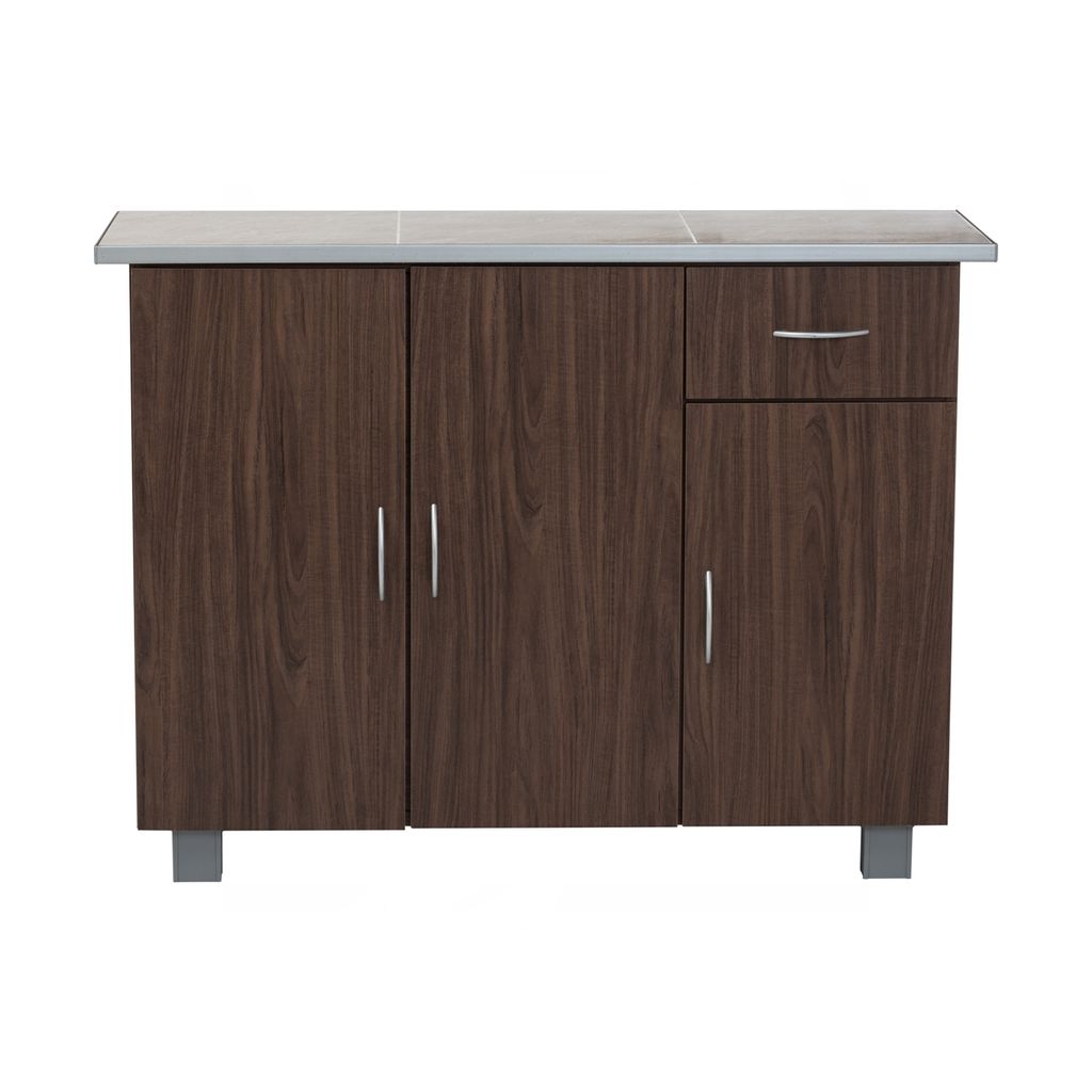 AIMIZON Griy low kitchen cabinet in Walnut colour