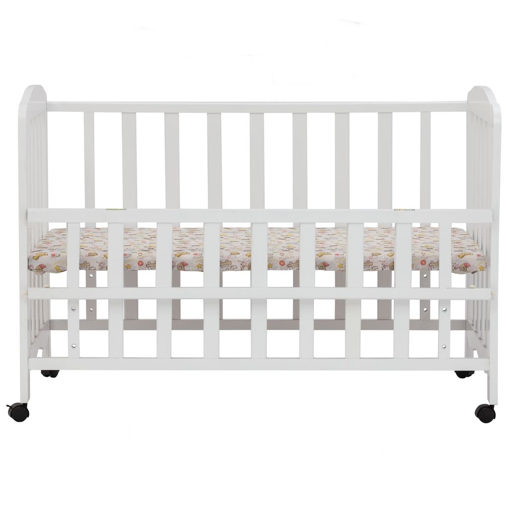 AIMIZON Maos baby cot in White colour