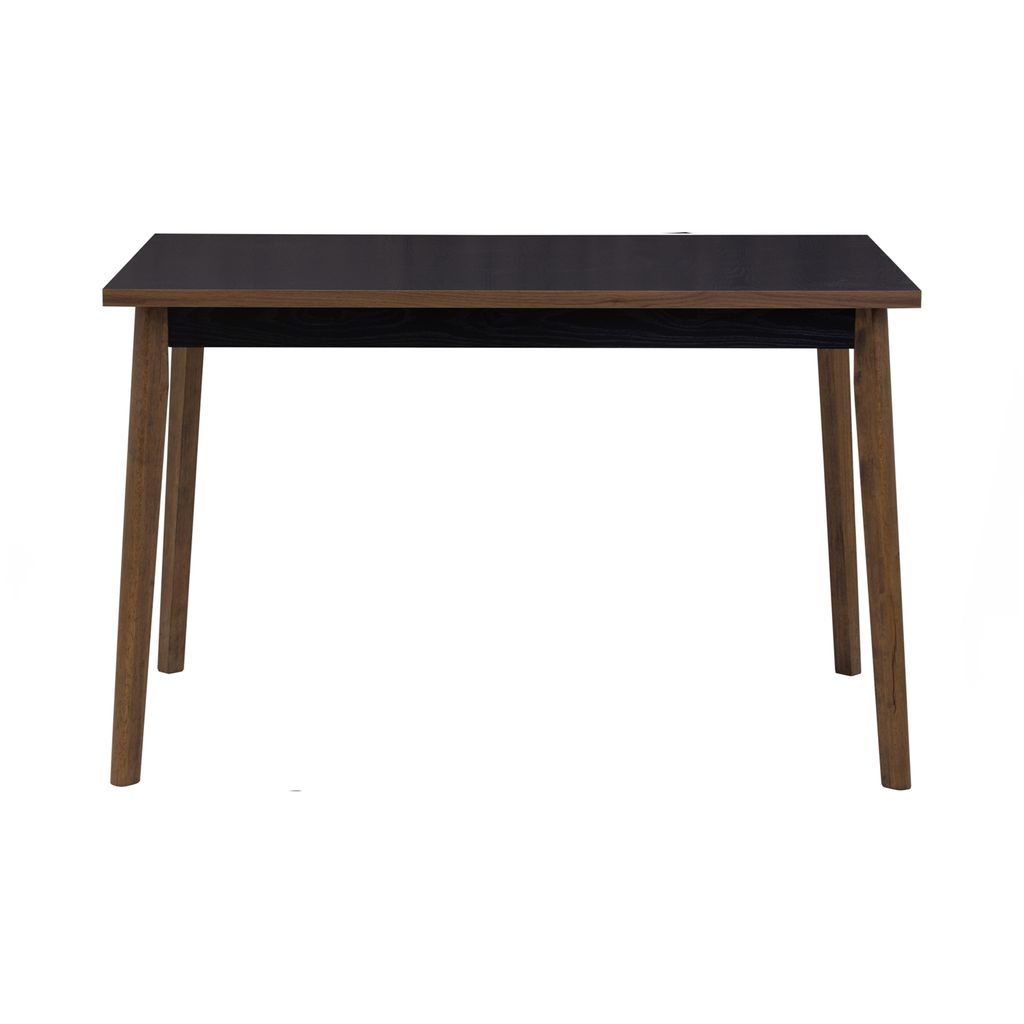 AIMIZON Uterk dining table in Cocoa colour leg, Black colour top (T25mm)