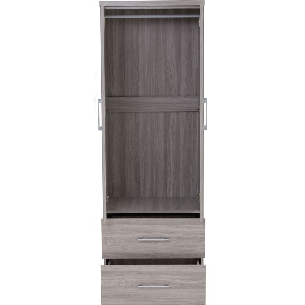 AIMIZON Eablon 2 Doors+3 Drawers wardrobe in Grey Line colour