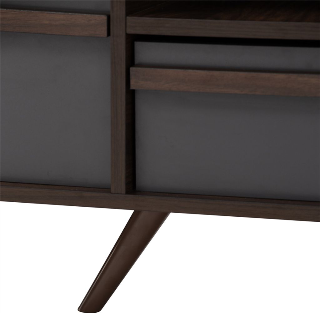 AIMIZON Cleckbarn TV Cabinet, columbia/dark grey, 180x47 cm