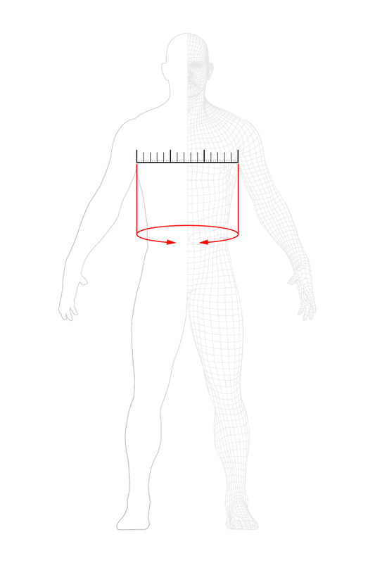 how to measure: chest