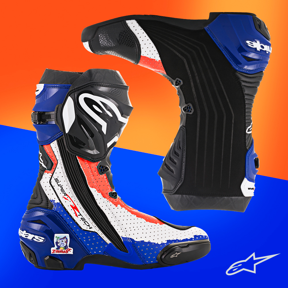 Alpinestars Supertech Limited Edition Doohan Size 46 EU 11.5 US 2220015-7033-46 Alpinestars Supertech Limited Edition Doohan Size 46 EU 11.5 US 2220015-7033-46