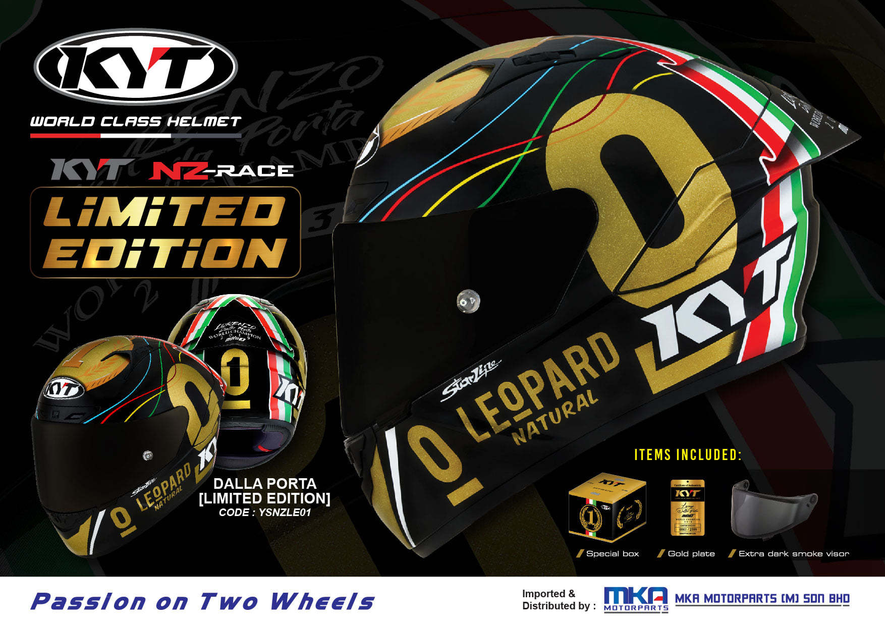 応援グッズ KYT KYT Helmets - NZ-Race Limited Edition Lorenzo Dalla Porta – Takong