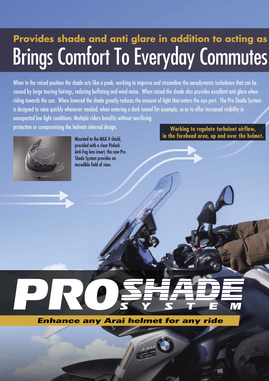 ARAI Pro Shade System VAS-V Shield – Takong Racing (Riding Apparel)