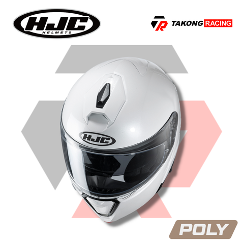 HJC Helmets - I90 Modular Pearl White – Takong Racing (Riding Apparel)