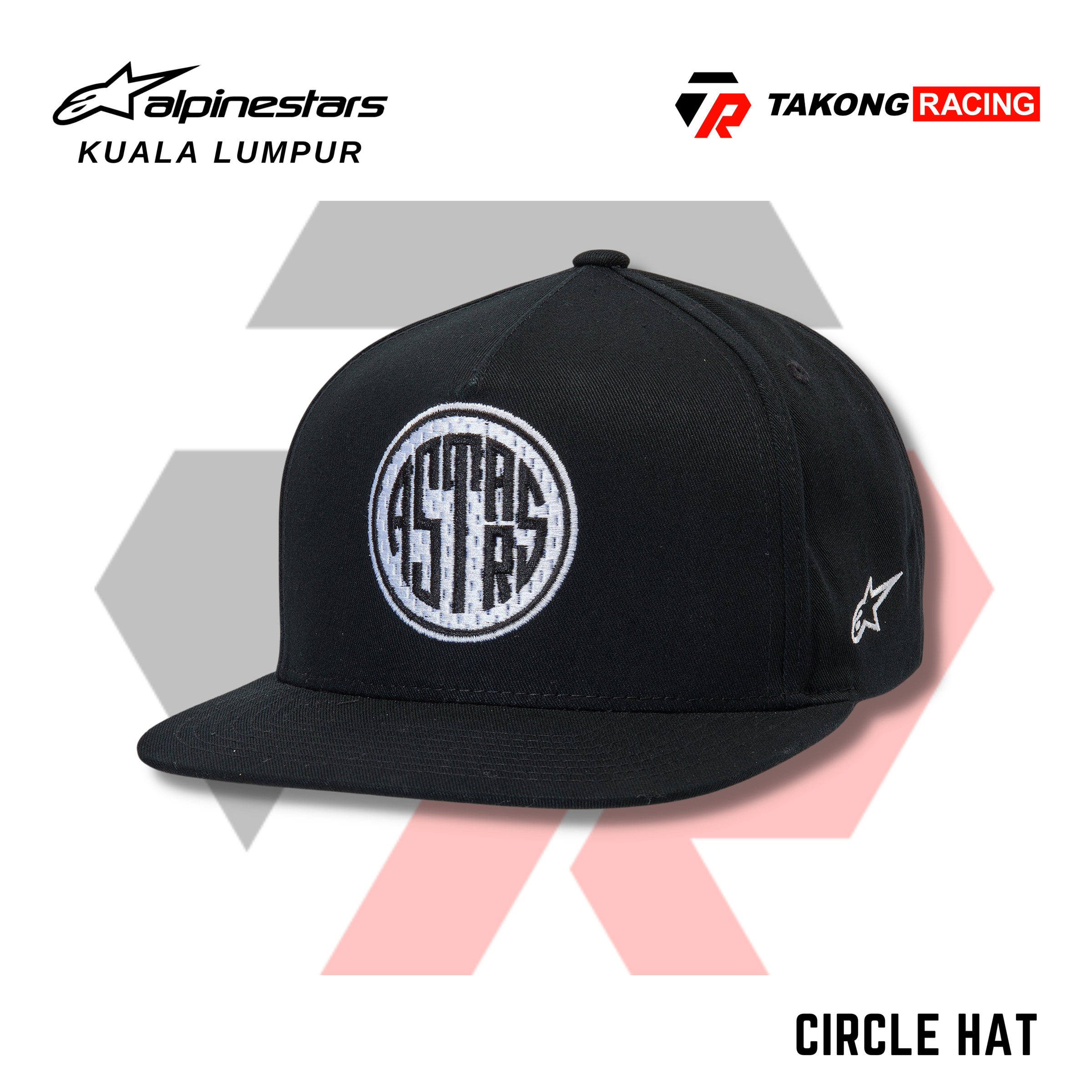 Boné Alpinestars Rostrum Preto/Branco