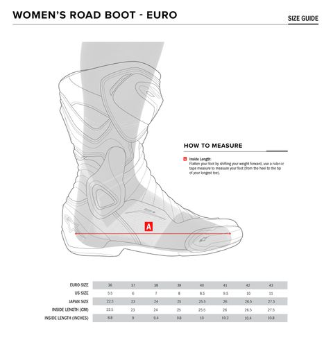 EURO WOMEN SIZING