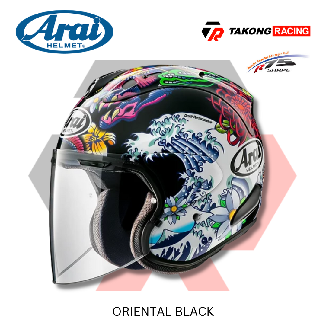 ARAI Helmets VZ-RAM Oriental Black – Takong Racing (Riding ARAI Helmets VZ-RAM Oriental Black – Takong Racing (Riding