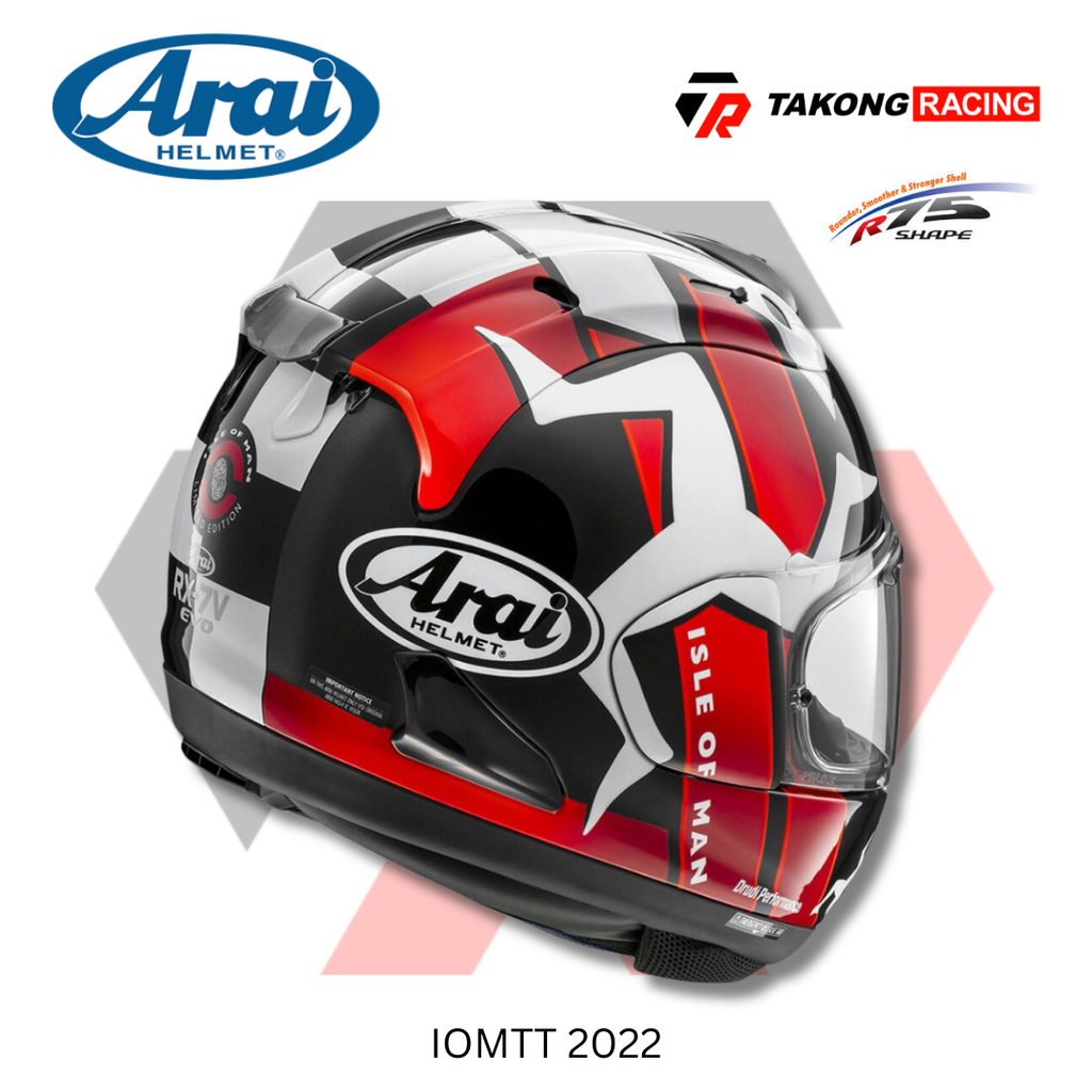 ARAI Helmets RX-7X IOMTT 2022 Special Edition – Takong ARAI Helmets RX-7X IOMTT 2022 Special Edition – Takong