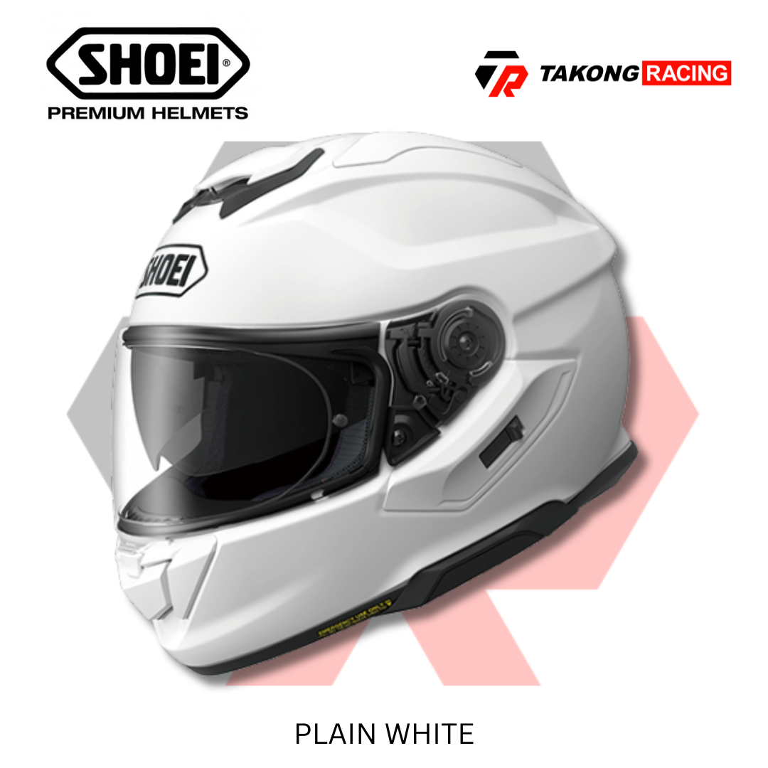 SHOEI Helmets GT AIR Plain White – Takong Racing (Riding Apparel)
