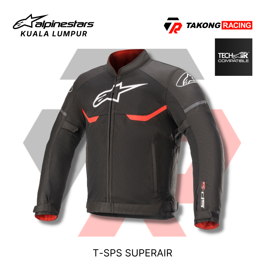 alpinestars T-SPS SUPER AIR ASIA サイズXL T-SP X Superair Jacket - BLACK RACING/SPORT Textile Jackets