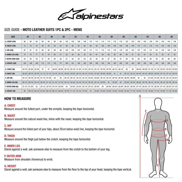 ASTARS MOTO LEATHER SUIT 1PCS & 2PC