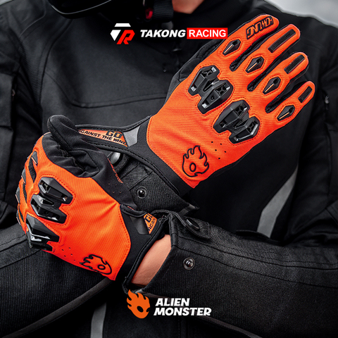 Alien Monster Gloves - Howl Fabric – Takong Racing (Riding Apparel)