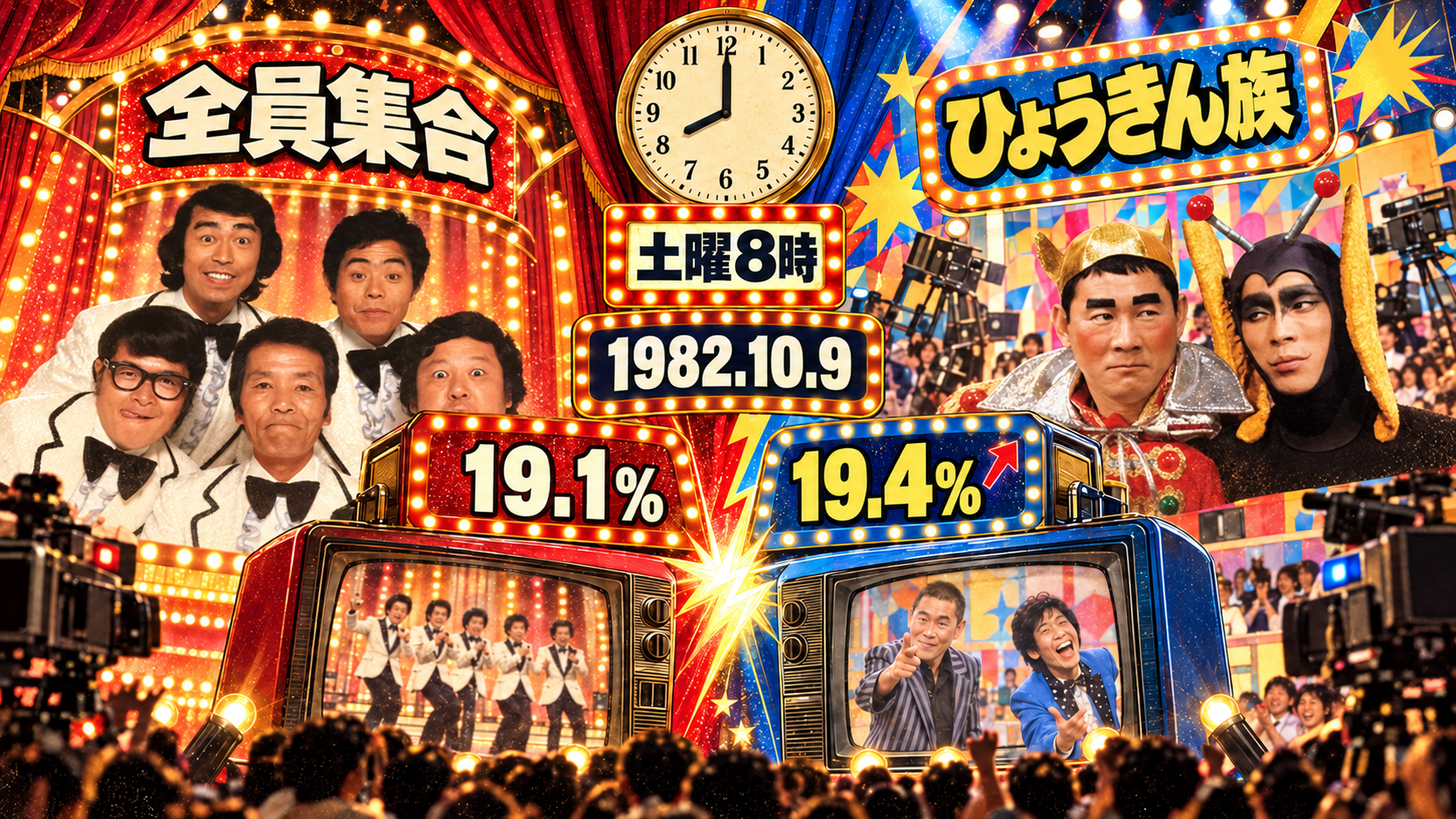 昭和綜藝經典人物拼貼