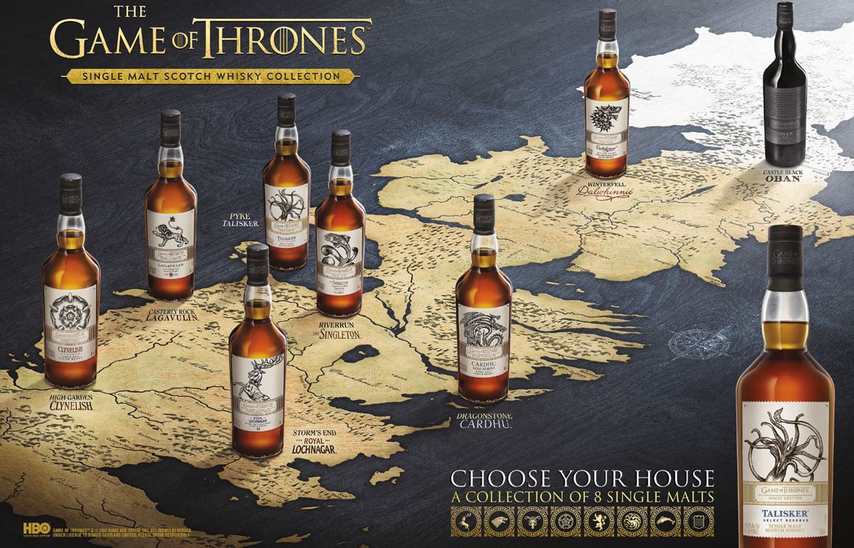 Limited edition Game of Thrones® - inspired Single Malt Whisky collection