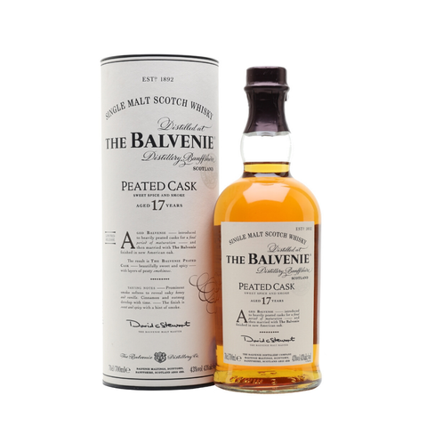 BALVENIE 17 YEAR OLD PEATED CASK 70CL/43% – Sk Liquor