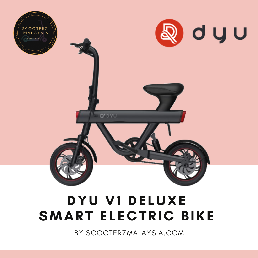 DYU V1 Deluxe Smart E-Bike (Max Speed 25km/h, 250W, 40KM Range)