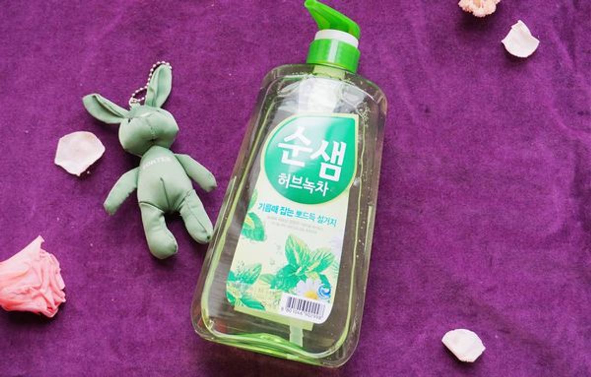 【韓國AK】全植物草本甘菊綠茶洗潔液1KG,婆媽洗碗、洗菜、洗奶瓶的好幫手!