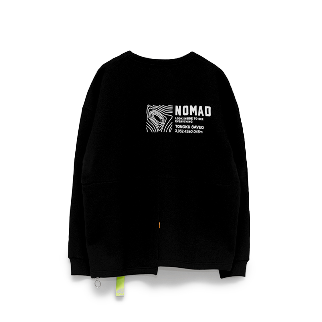 黑NOMAD_CREWNECK_大學TEE反面