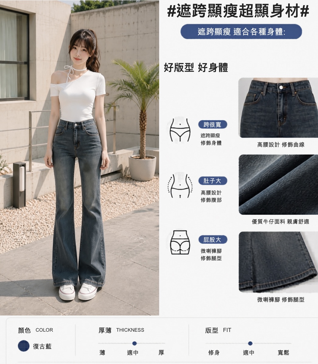#遮跨顯瘦超顯身材#