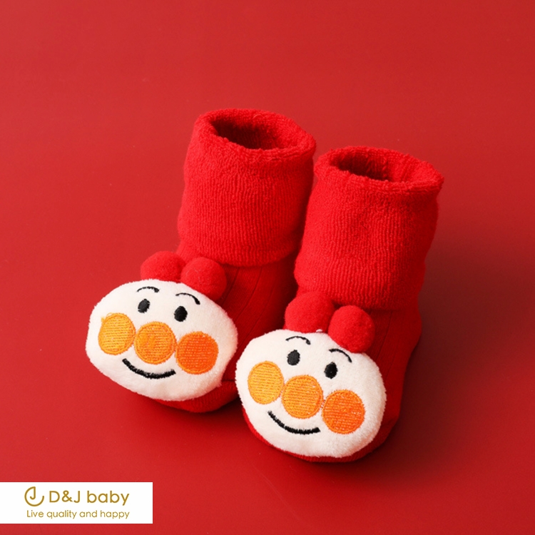 紅色聖誕中長筒襪 - D&J baby