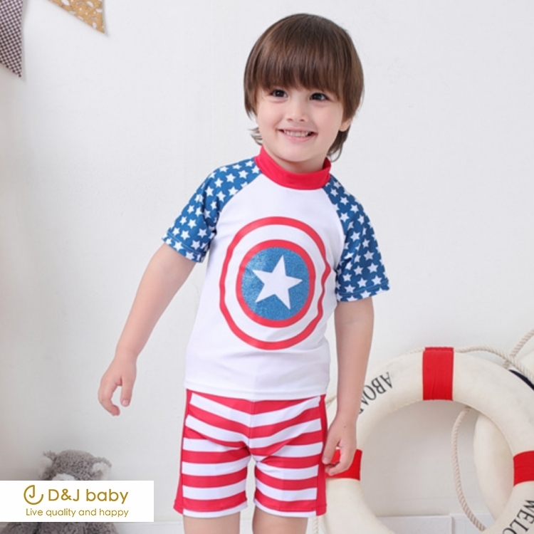 美國隊長男童泳裝 - D&J baby1.jpg