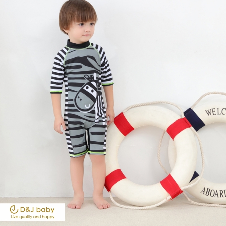 條紋斑馬男童泳裝 - D&J baby1.jpg