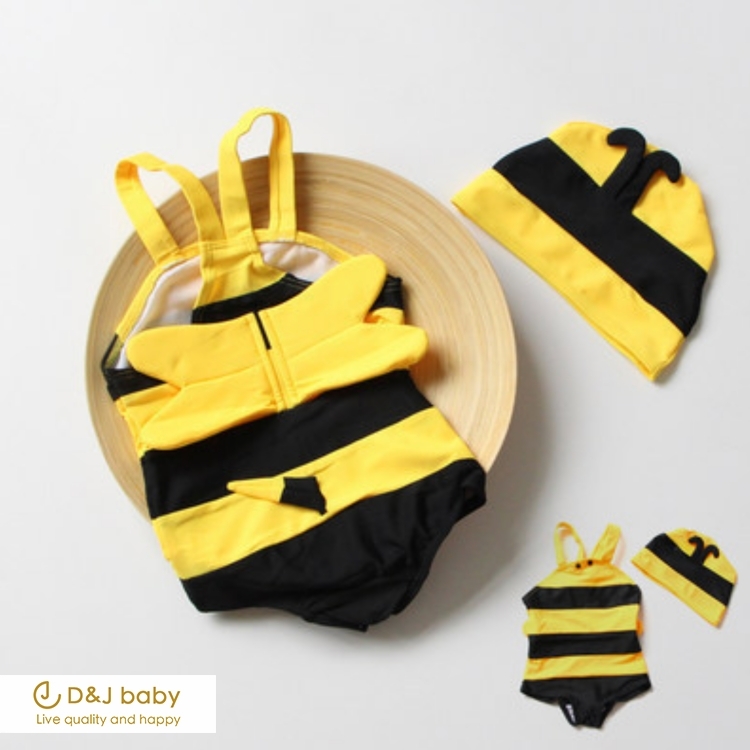 經典小蜜蜂連身泳裝 - D&J baby1.jpg