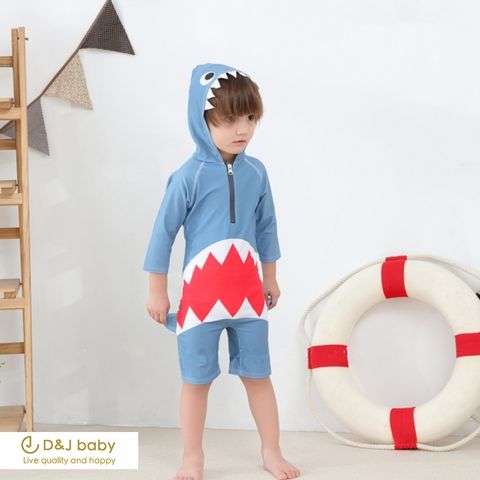 鯊魚男童連身泳裝 - D&J baby1.jpg