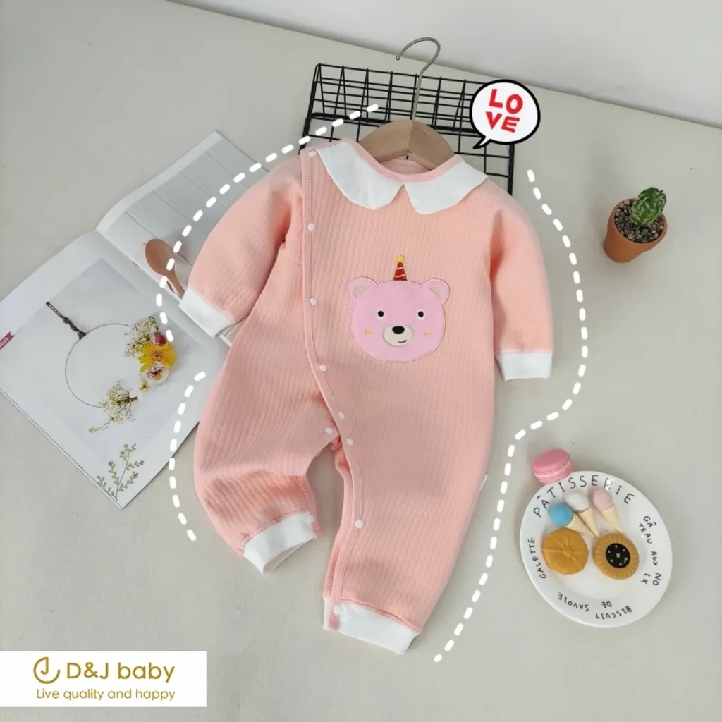 薄夾棉長袖包屁衣 - D&J baby6.jpg