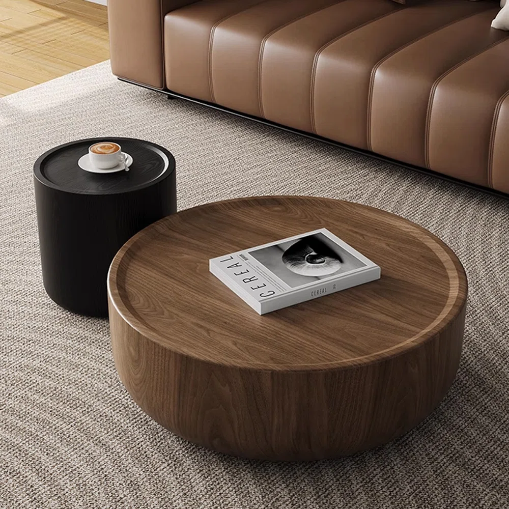 Zen+Black+Walnut+Minimalist+Coffee+Table