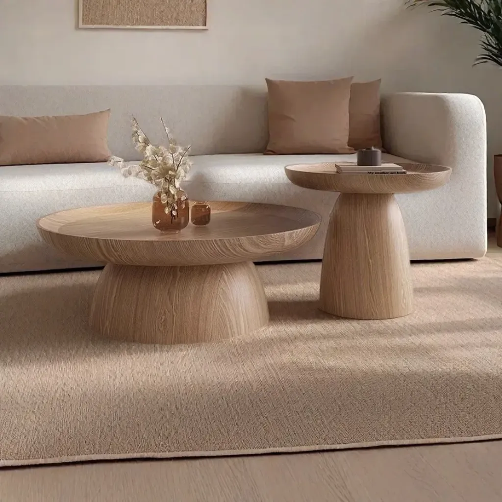 Retro+minimalist+round+coffee+table+combination-110328980-110328979