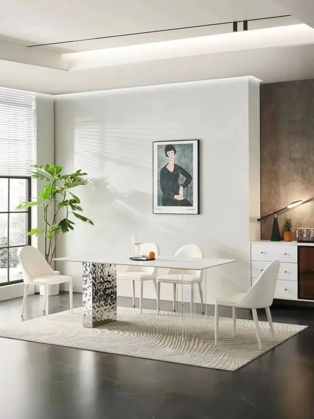 modern-rectangular-white-and-silver-dining-table-made-453390