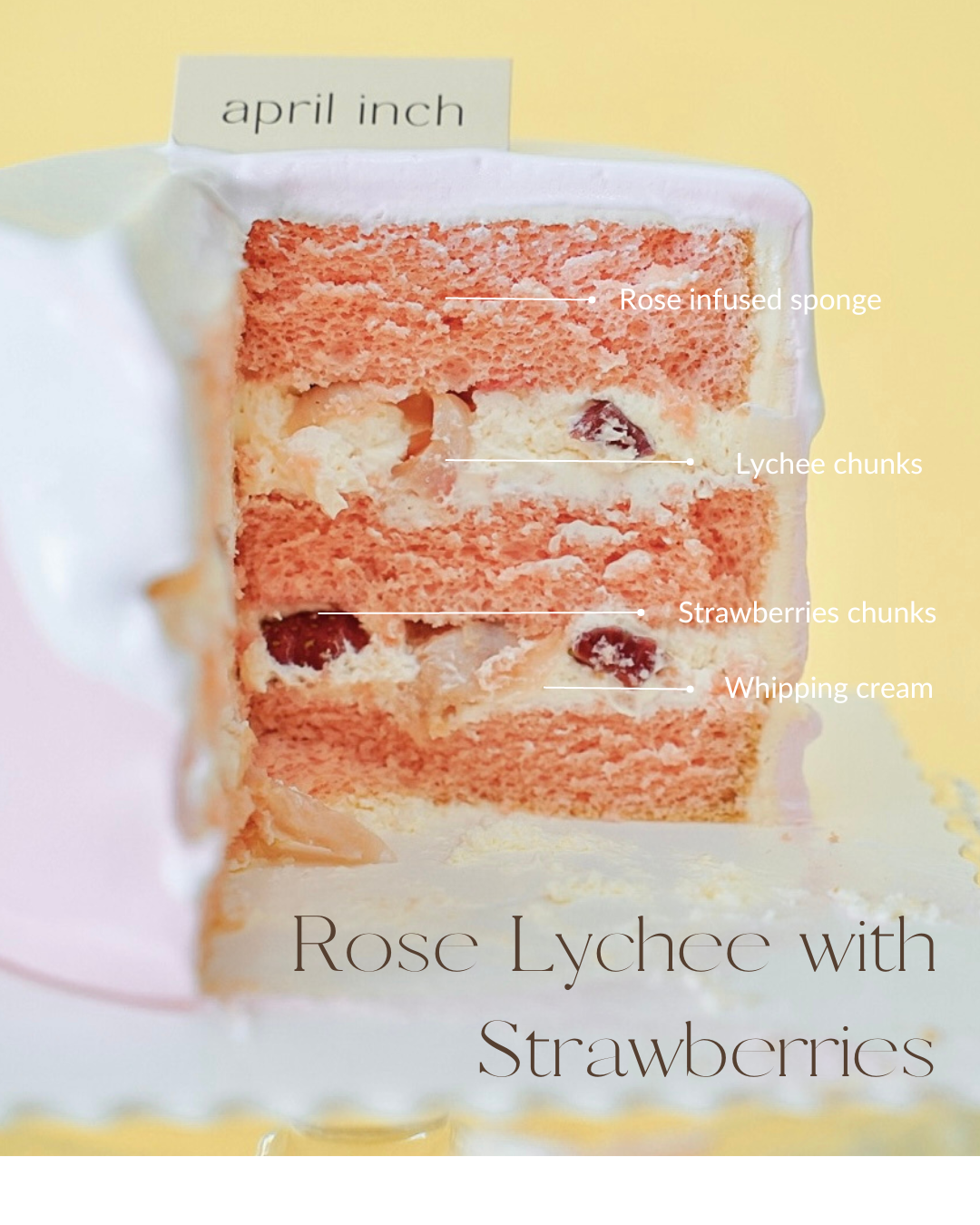 Rose Lychee Cake | Cake Together | Birthday Cake Delivery - Cake Together
