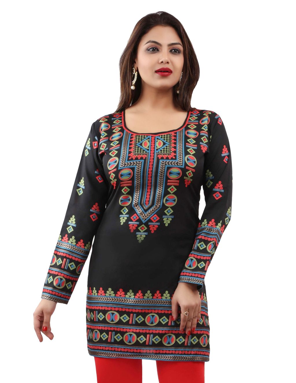 black-and-multicolored-american-crepe-printed-short-kurti-with-full-sleeve-event-161a - Copy