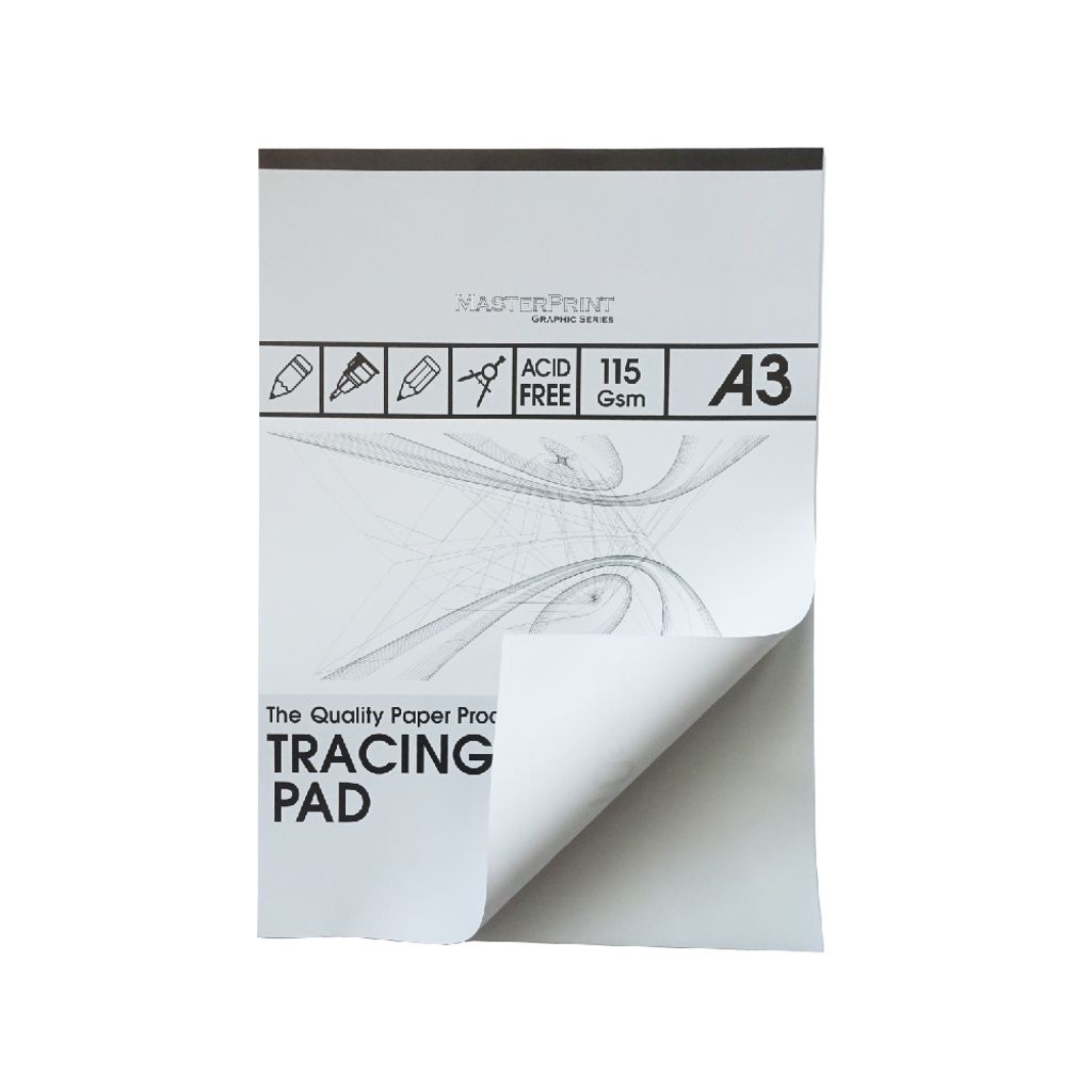 Masterprint A3/ A4 115gsm 10's Tracing Paper Pad Sin Mun Fatt (Ipoh