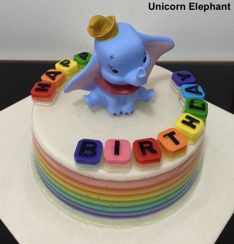 4. Cake Topper - Unicorn Elephant