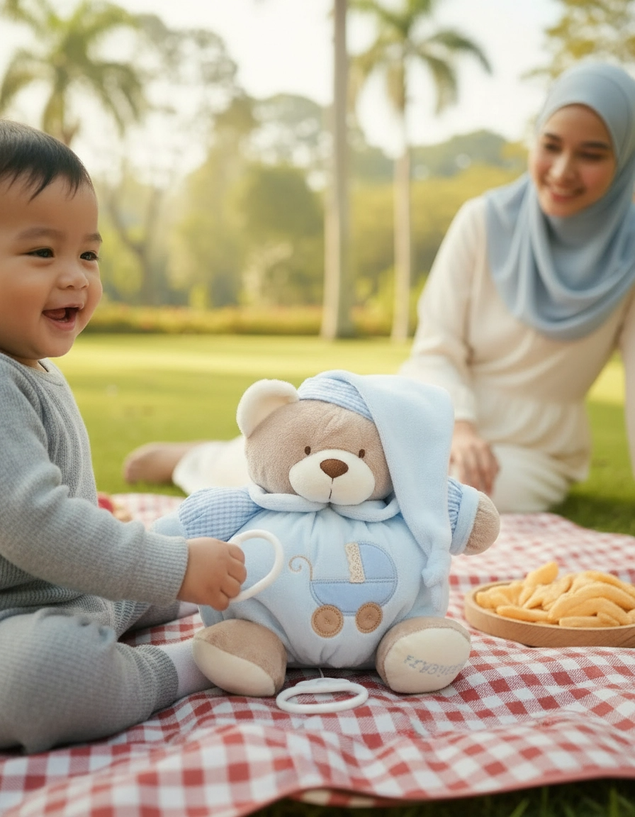 musical_ball_bear_park_picnic_closeup