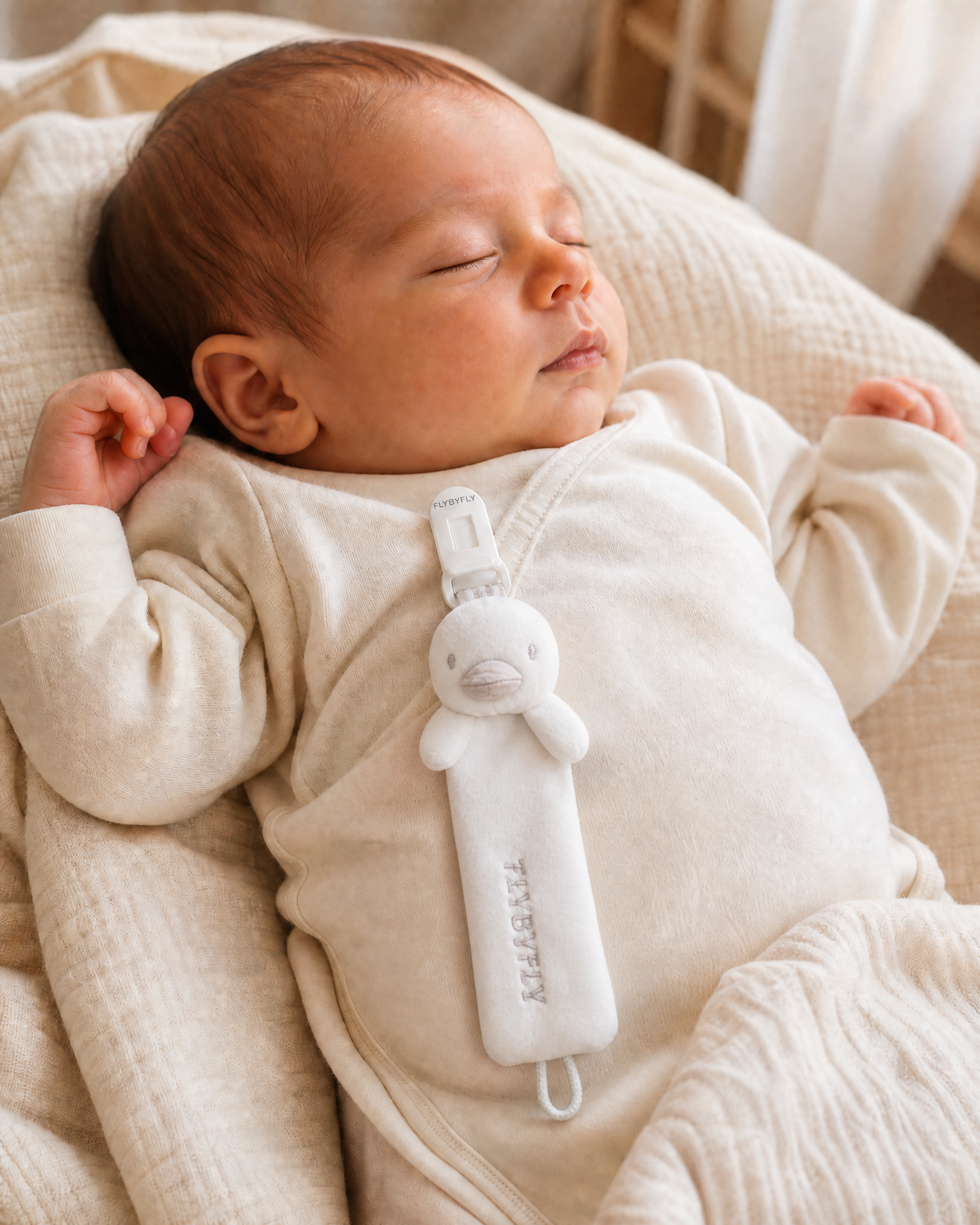 flybyfly_duck_pacifier_clip_newborn_lifestyle