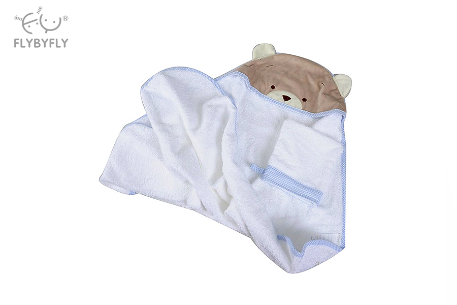 3D Bear Bath Hooded Towel (Blue) full 2.jpg