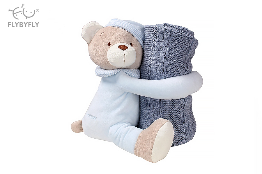 Knitted Blanket Cuddle Buddy Set (Blue).jpg