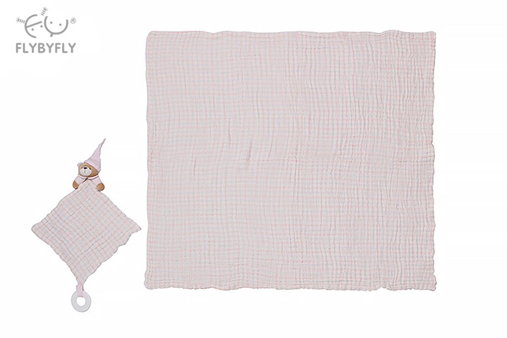 Blanket + Bear Handkerchief Set (Pink) 2.jpg