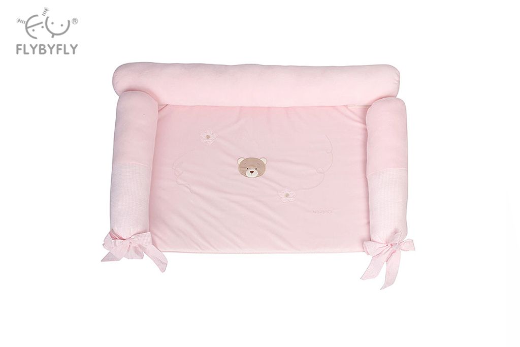 Changing Mat with Side Bolsters (Pink) FLYBYFLY