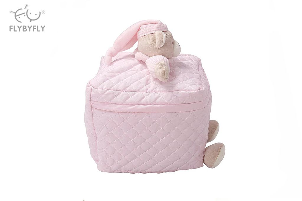 3d bear storage bag-pink 1