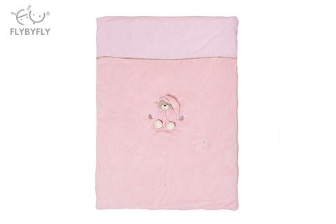 3D Bear Baby Quilt (Pink)