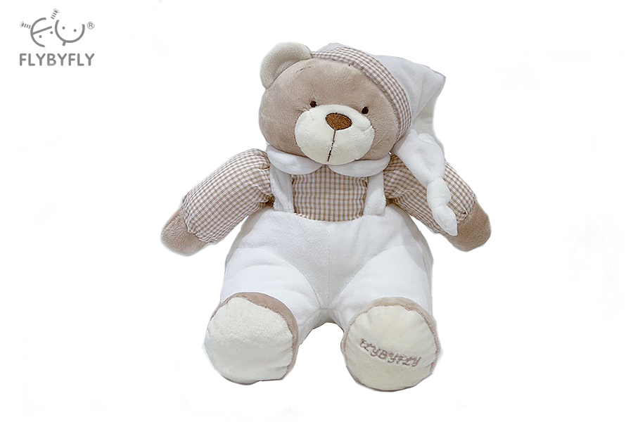 Classic Dungaree Bear (White) new