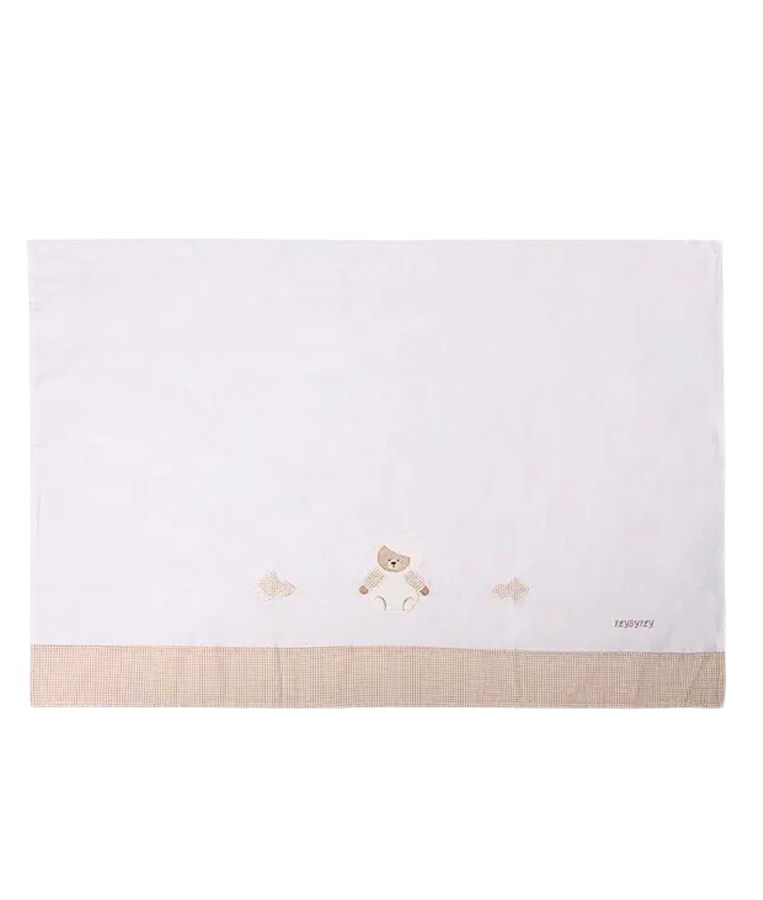 Bear Wear-a-Hat Nursery Crib Bedsheet beige