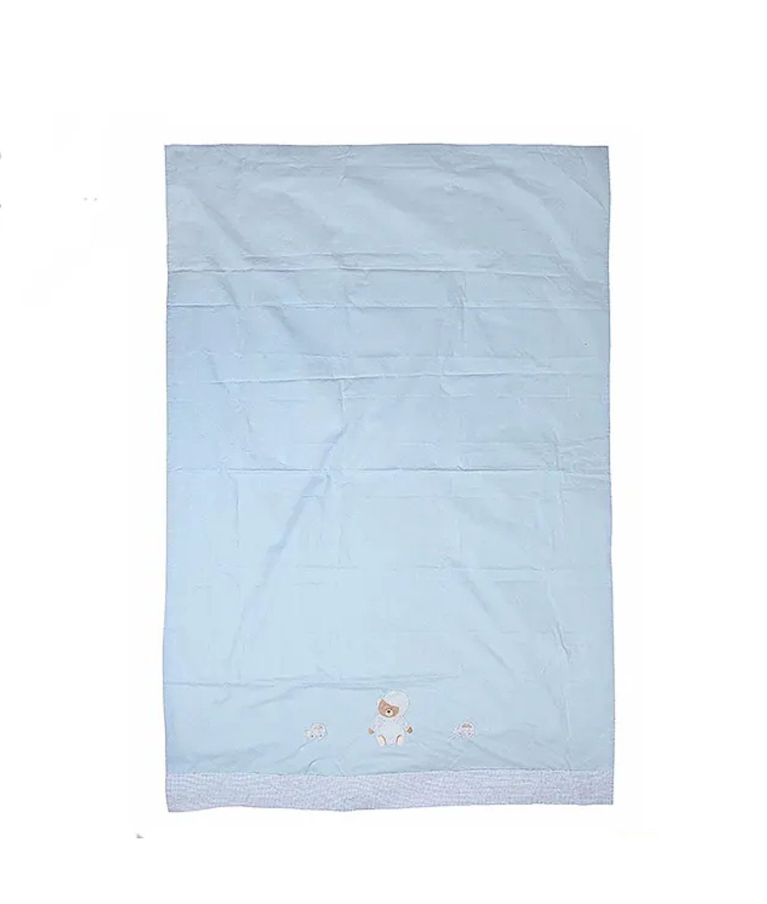 Bear Wear-a-Hat Nursery Crib Bedsheet blue