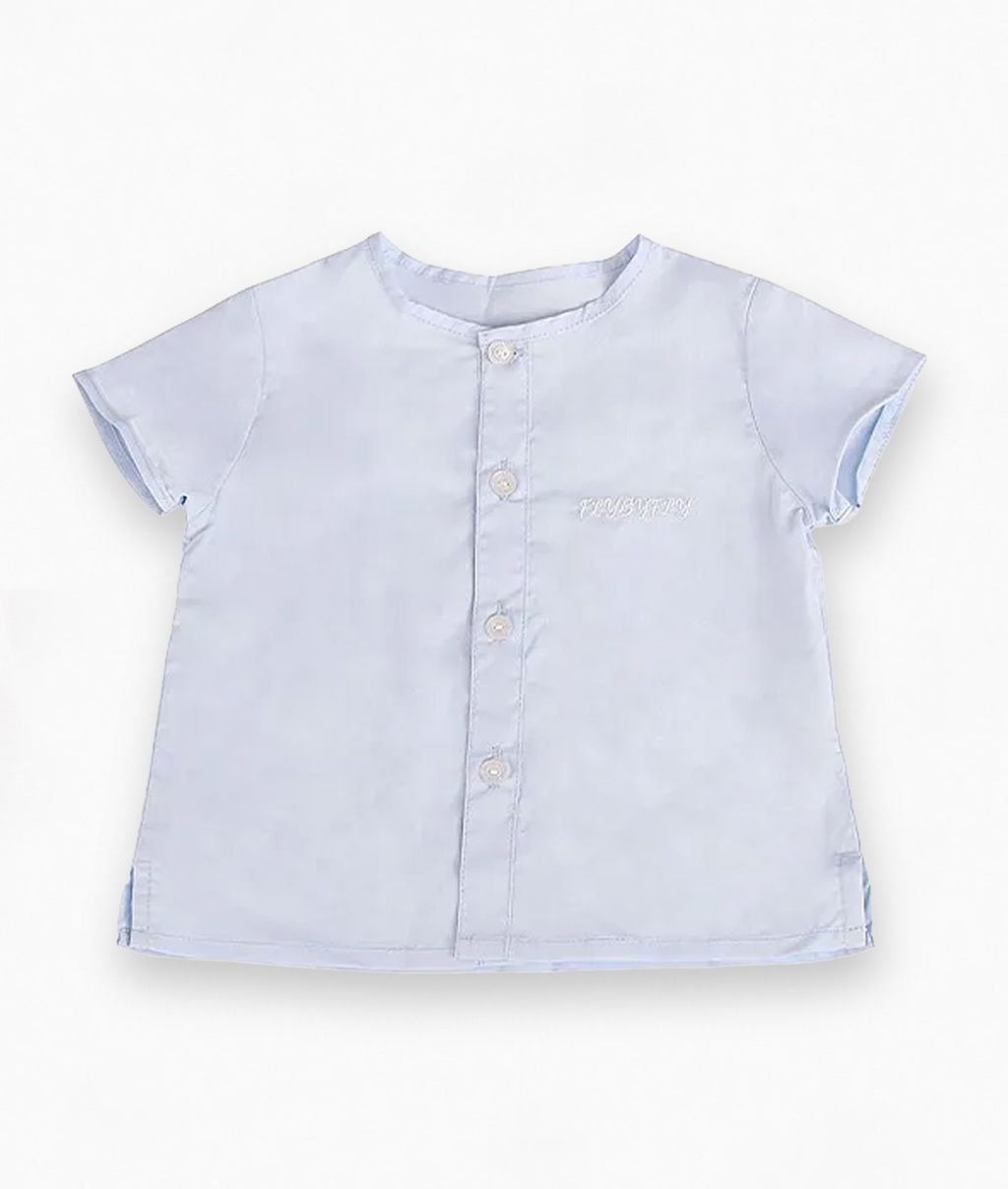 Toddler Boy Classic Shirt (Blue) 1